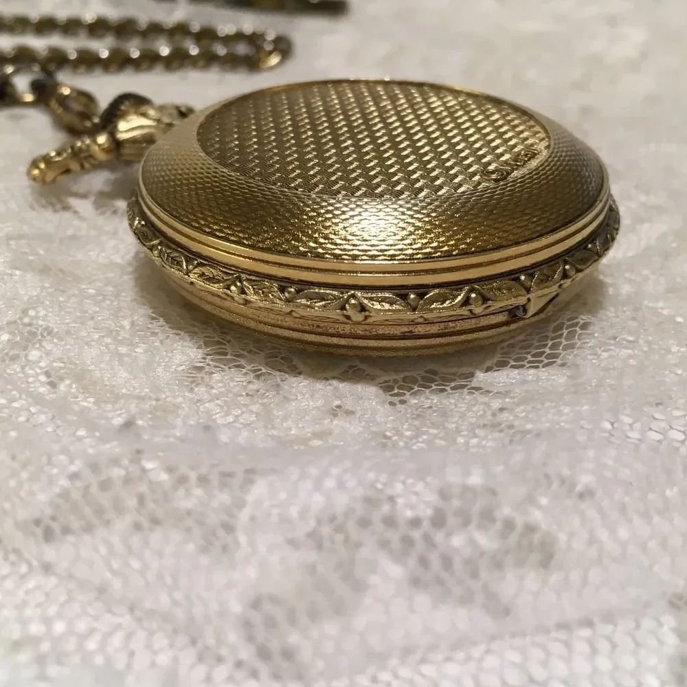 Vintage Majesti Pocket Watch Number 1 Grandpa Gold tone
